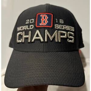 Official New Era 2018 Boston Red Sox World Series Champs On-Field Hat Black MLB